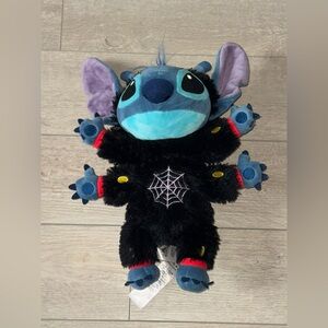 Disney Stitch Plush Toy with Spider Web - Black and Blue
